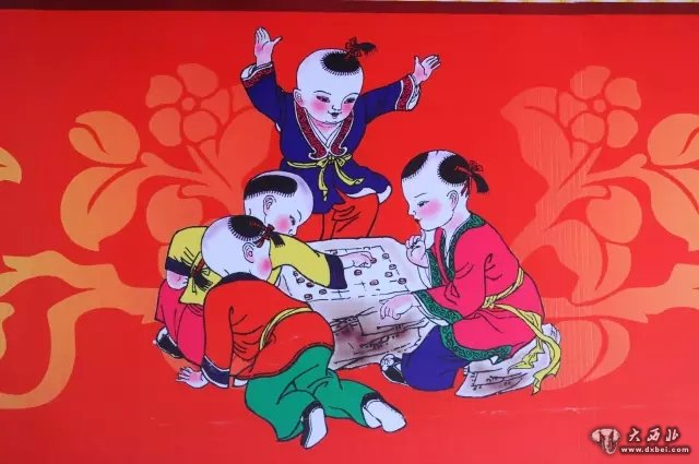 喜氣的傳統年畫(huà)