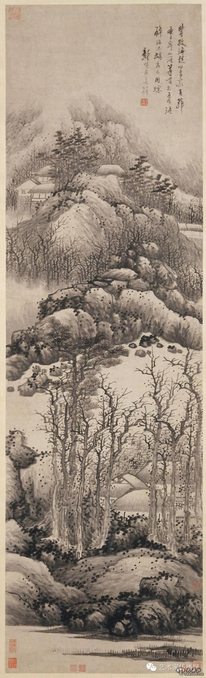 龔賢《冬山圖》