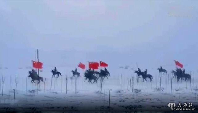 颯！新疆牧民雪中奔馬