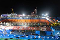 長(cháng)江口二號古船成功打